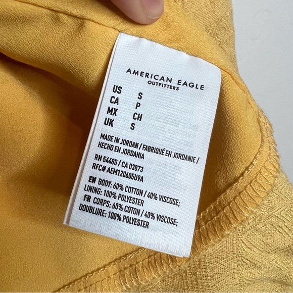 AMERICAN EAGLE Textured Wrap Mini Dress. Size Small - Picture 12 of 12